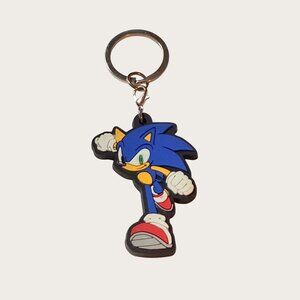 Sonic The Hedgehog Rubber Keychain Keyring SEGA Official Licensed Merchandise